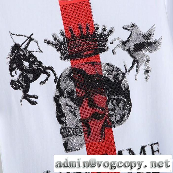 フィリッププレイン PHILIPP PLEIN Tシャツ/ティーシャツ 2色可選 2019年の春夏に着たい さわやか夏スタイル新品