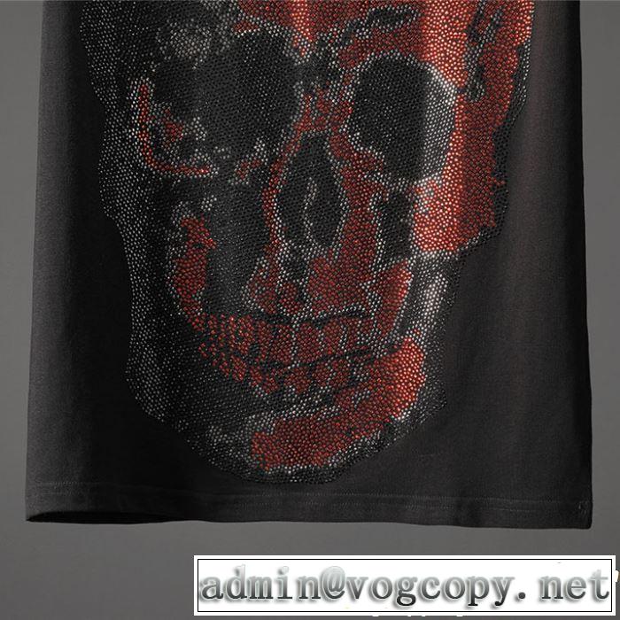 PHILIPP PLEIN Tシャツ/ティーシャツ 大人カジュアル夏ファッション2019 クラシカルな雰囲気 フィリッププレイン