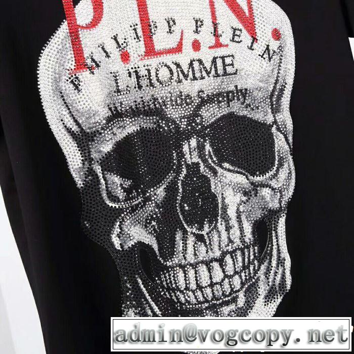 Tシャツ/ティーシャツ 2色可選 《2019年》今、注目のストリート リッチな印象に フィリッププレイン PHILIPP PLEIN