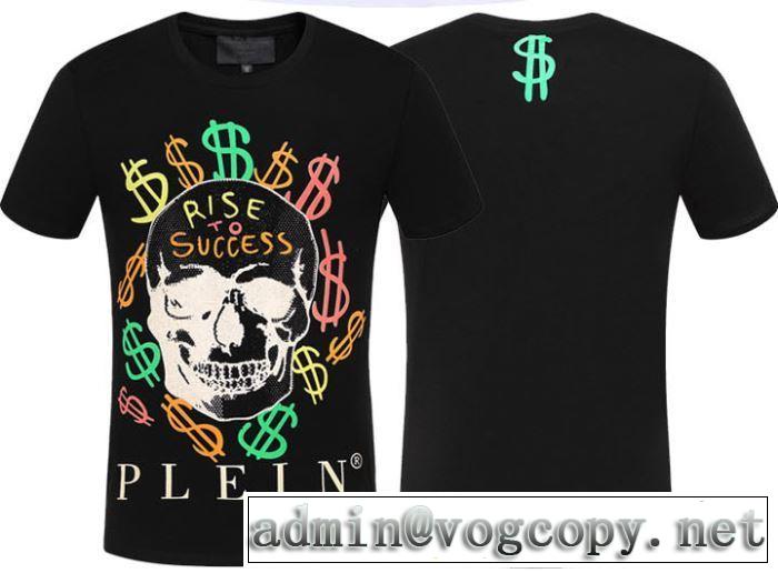 Tシャツ/半袖2019夏ファション新品  2色可選フィリッププレイン PHILIPP PLEIN 特に夏は人気アイテム