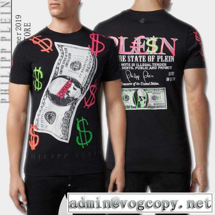 素敵カジュアルの春夏コレクションPHILIPP PLEIN Tシャツ/半袖 2色可選フィリッププレイン 2019年春夏シーズンの人気