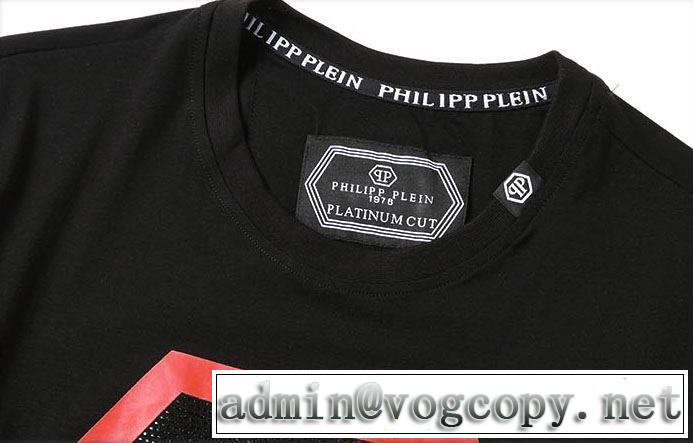 PHILIPP PLEIN Tシャツ/半袖 2019春夏は人気定番 2色可選 都市独特のトレンドアイテム フィリッププレイン