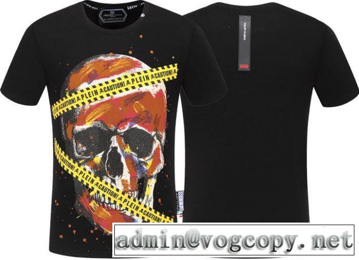 2色可選2019春夏は人気定番 フィリッププレイン春夏のトレンドアイテム PHILIPP PLEIN Tシャツ/半袖