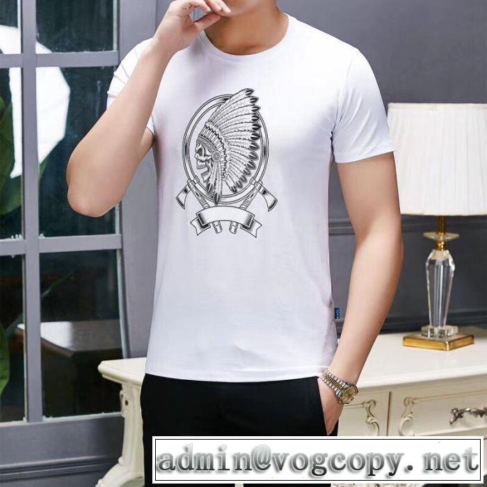フィリッププレイン 特に夏は人気アイテム PHILIPP PLEIN 今流行りの最新コレクション 2色可選  Tシャツ/半袖