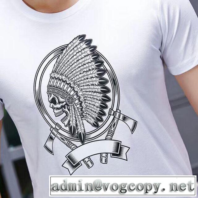 フィリッププレイン 特に夏は人気アイテム PHILIPP PLEIN 今流行りの最新コレクション 2色可選  Tシャツ/半袖
