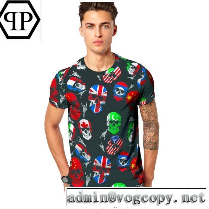 PHILIPP PLEIN Tシャツ/半袖  2019夏ファション新品 フィリッププレイン オススメしたい最新注目ファション