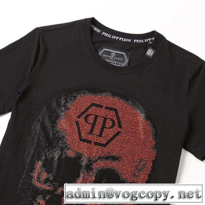 今風の着こなし新品  PHILIPP PLEIN Tシャツ/半袖 2色可選フィリッププレイン 2019春夏の大注目トレンド