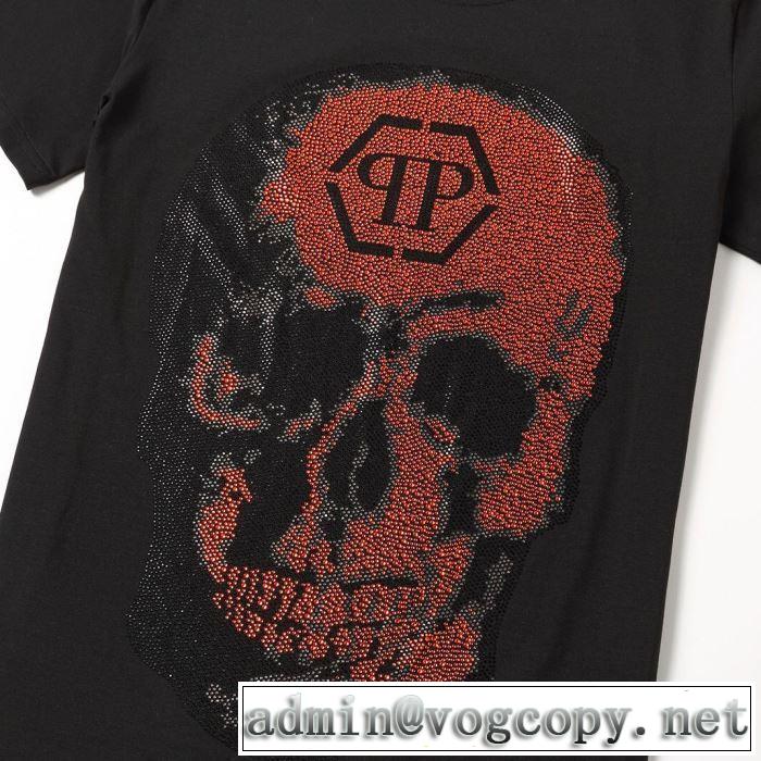 今風の着こなし新品  PHILIPP PLEIN Tシャツ/半袖 2色可選フィリッププレイン 2019春夏の大注目トレンド