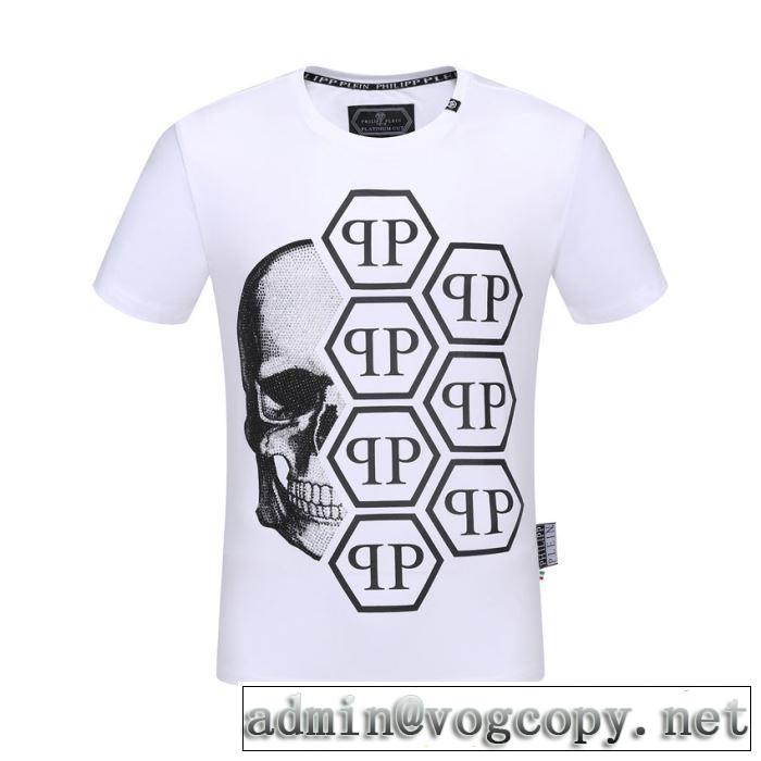PHILIPP PLEIN トレンドアイテムとして継続 Tシャツ/半袖 2色可選フィリッププレイン 2019夏ファション新品