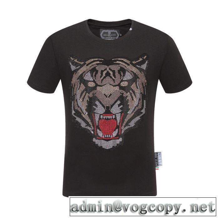 Tシャツ/半袖 2色可選夏らしい季節感 フィリッププレイン 2019春夏も引き続き人気セール PHILIPP PLEIN
