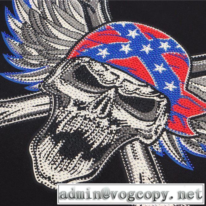 PHILIPP PLEIN Tシャツ/半袖  2色可選トレンド感があって涼しげ フィリッププレイン 2019年春夏シーズンの人気