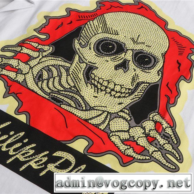 夏らしい季節感  Tシャツ/半袖 PHILIPP PLEIN 今流行りの最新コレクション 2色可選フィリッププレイン 2019SS