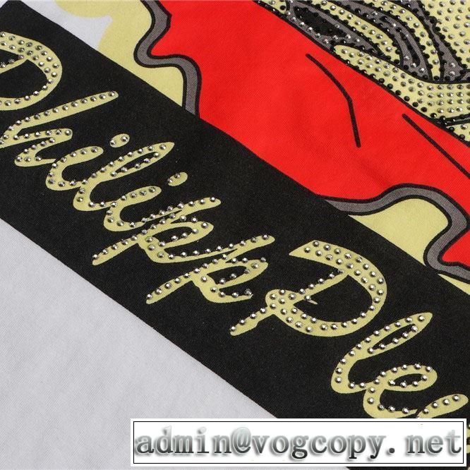 夏らしい季節感  Tシャツ/半袖 PHILIPP PLEIN 今流行りの最新コレクション 2色可選フィリッププレイン 2019SS