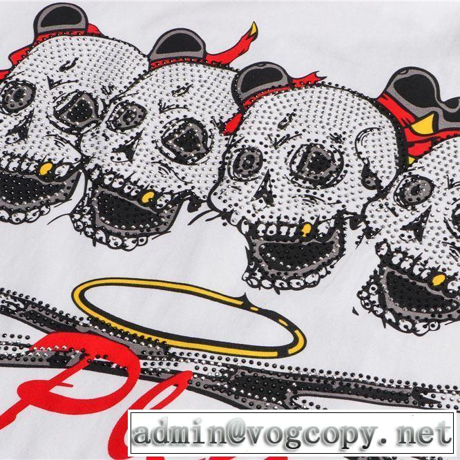 フィリッププレインクールな印象を引き立て  PHILIPP PLEIN Tシャツ/半袖 2019年春夏シーズンの人気 2色可選