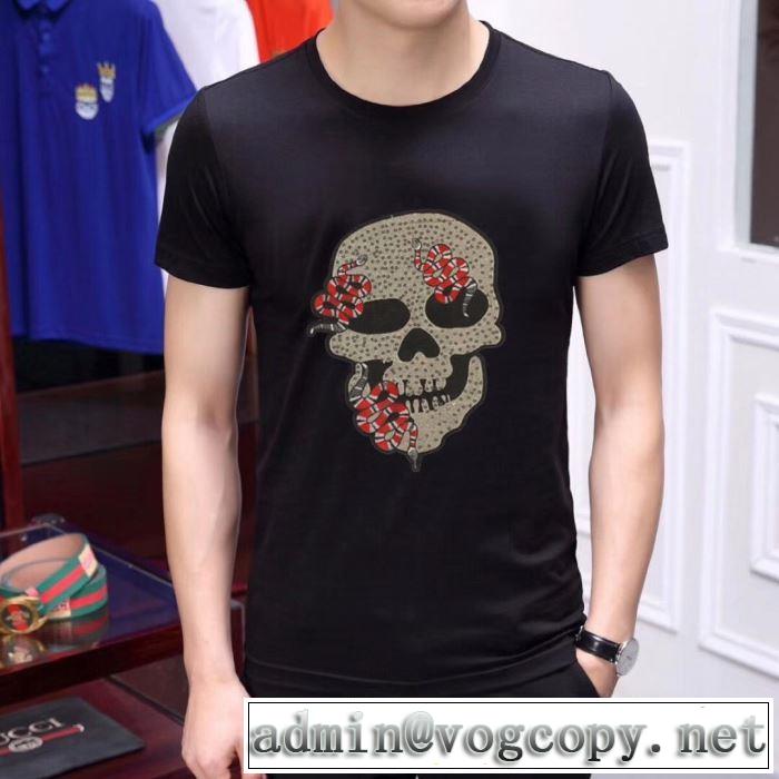 フィリッププレイン PHILIPP PLEIN 優しい雰囲気スタイリッシュに  Tシャツ/半袖  2色可選 2019SS