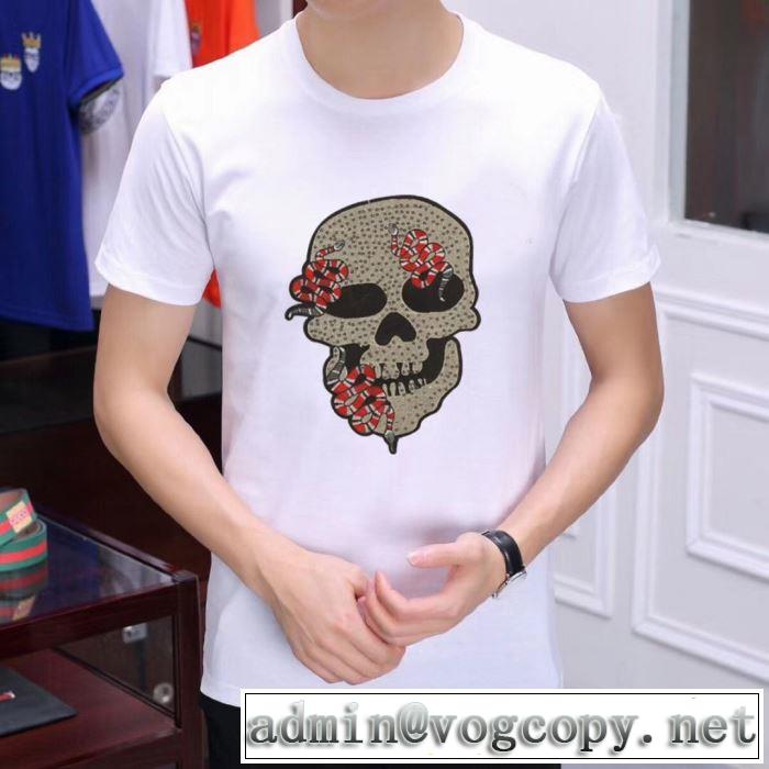 フィリッププレイン PHILIPP PLEIN 優しい雰囲気スタイリッシュに  Tシャツ/半袖  2色可選 2019SS