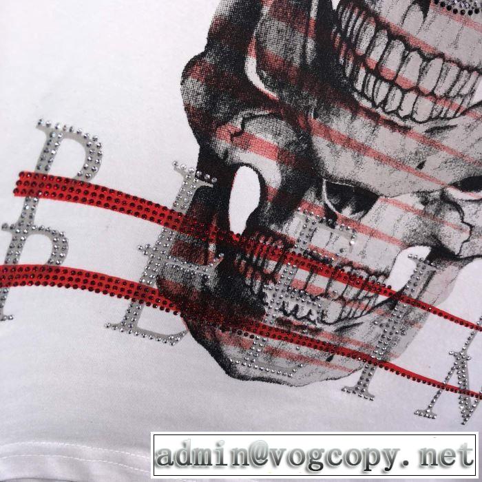 PHILIPP PLEIN Tシャツ/半袖  2色可選 夏に良く似合うちょっと新品 フィリッププレイン 2019春夏は人気定番