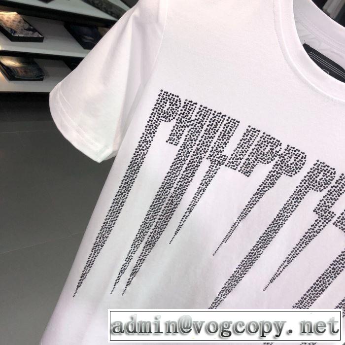 Tシャツ/半袖 最新のトレンドブランド人気的 2色可選フィリッププレイン2019春夏は人気定番 PHILIPP PLEIN