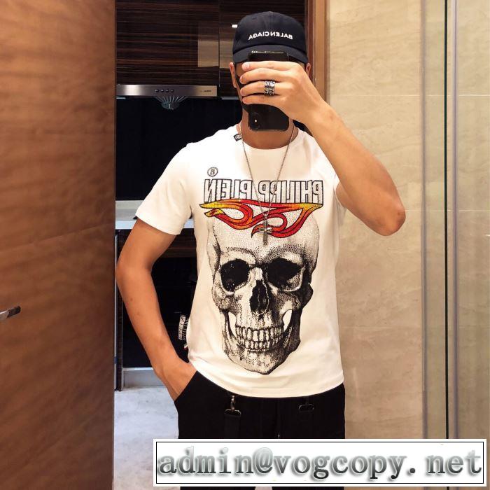 2色可選フィリッププレイン PHILIPP PLEIN2019年夏の一押しファッションアイテム Tシャツ/半袖 主張性もカジュアルさ