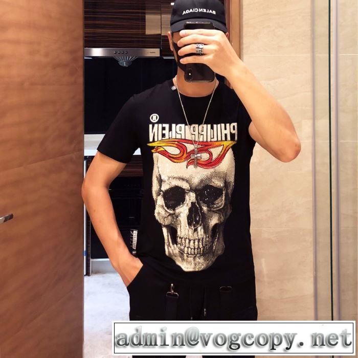 2色可選フィリッププレイン PHILIPP PLEIN2019年夏の一押しファッションアイテム Tシャツ/半袖 主張性もカジュアルさ