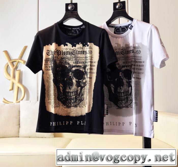 注目度が高まり最新コレクション Tシャツ/半袖  2色可選フィリッププレイン 2019SS  PHILIPP PLEIN海外セレブは大人気