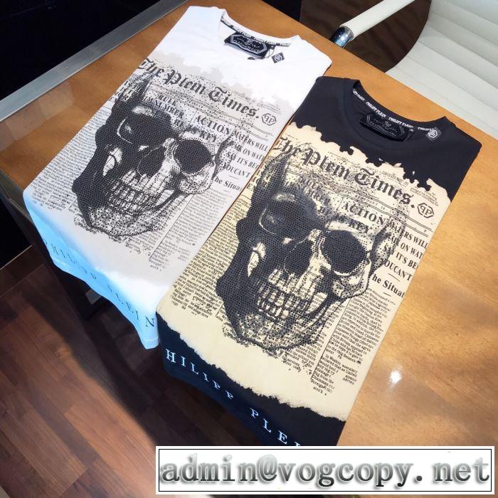 注目度が高まり最新コレクション Tシャツ/半袖  2色可選フィリッププレイン 2019SS  PHILIPP PLEIN海外セレブは大人気
