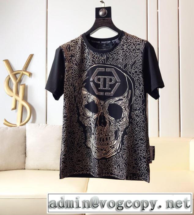 2色可選フィリッププレイン今風の着こなし新品  PHILIPP PLEIN 2019春夏は人気定番  Tシャツ/半袖