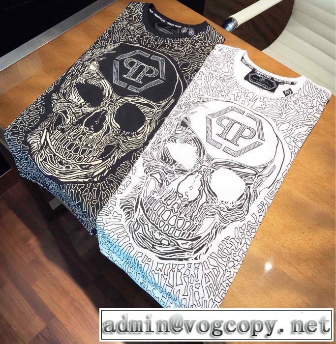 2色可選フィリッププレイン今風の着こなし新品  PHILIPP PLEIN 2019春夏は人気定番  Tシャツ/半袖