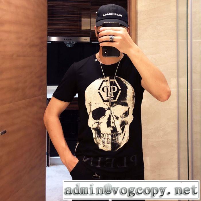 主張性もカジュアルさ  Tシャツ/半袖 PHILIPP PLEIN  2色可選フィリッププレイン今流行りの最新コレクション