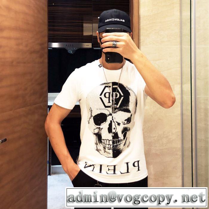 主張性もカジュアルさ  Tシャツ/半袖 PHILIPP PLEIN  2色可選フィリッププレイン今流行りの最新コレクション