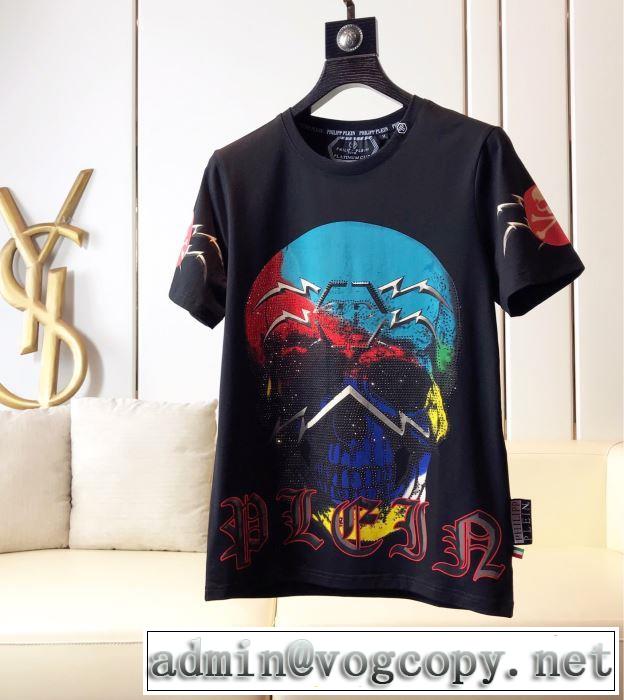 PHILIPP PLEIN Tシャツ/半袖2019春夏は人気定番  2色可選フィリッププレインベストはキレイめな印象に