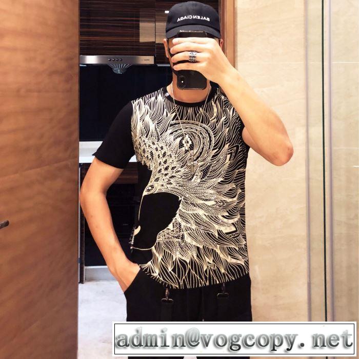 夏に良く似合うちょっと新品 Tシャツ/半袖  2色可選フィリッププレイン PHILIPP PLEIN 2019夏ファション新品