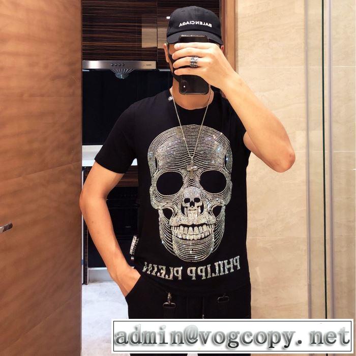 オススメしたい最新注目ファションPHILIPP PLEIN  Tシャツ/半袖  2色可選フィリッププレイン 2019春夏は人気定番