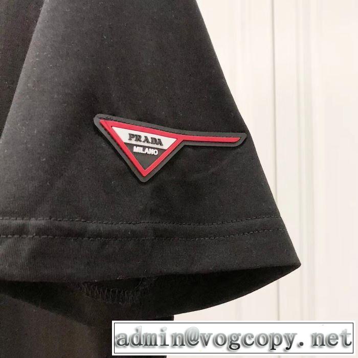 最終価格セール 2色可選プラダ ギフト最適期間限定 PRADA Tシャツ/半袖 2019夏ファション新品