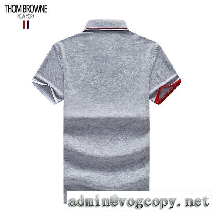 2019年の春夏に着たい トムブラウン THOM BROWNE Tシャツ/ティーシャツ大人っぽく仕上げ  3色可選