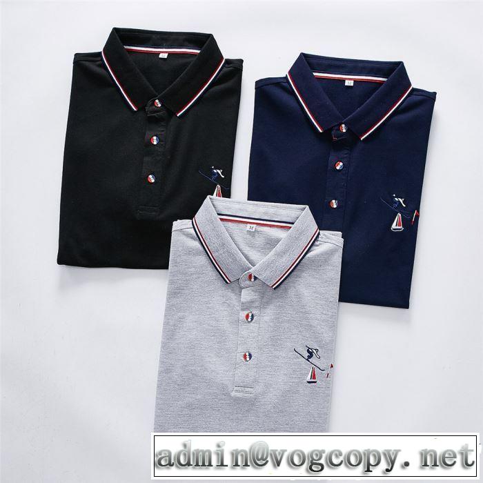 2019年の春夏に着たい トムブラウン THOM BROWNE Tシャツ/ティーシャツ大人っぽく仕上げ  3色可選