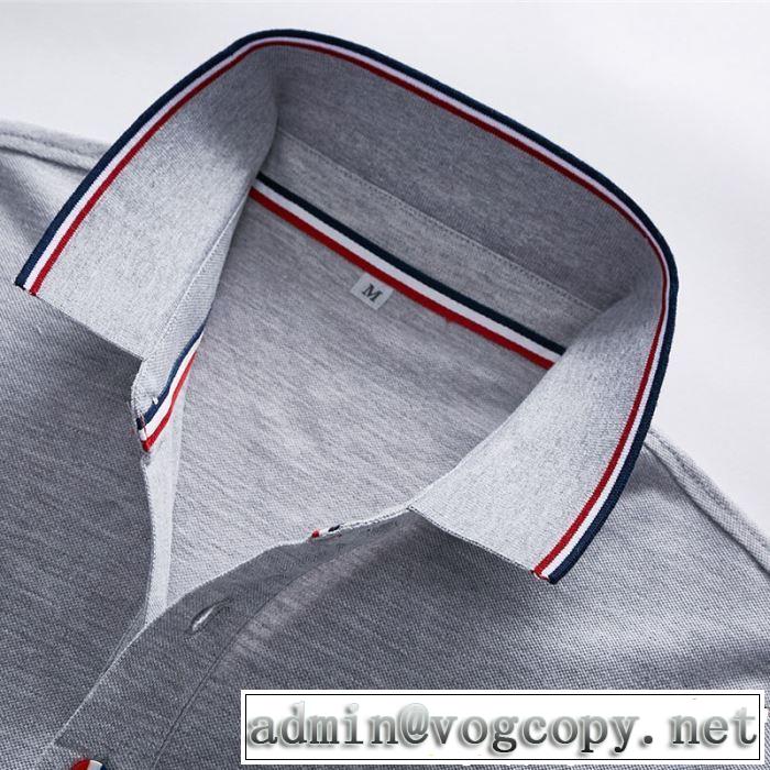 2019年の春夏に着たい トムブラウン THOM BROWNE Tシャツ/ティーシャツ大人っぽく仕上げ  3色可選