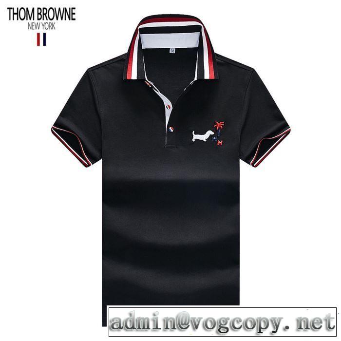  トムブラウン THOM BROWNE カジュアルさ Tシャツ/ティーシャツ 3色可選 春夏の流行り2019新品 