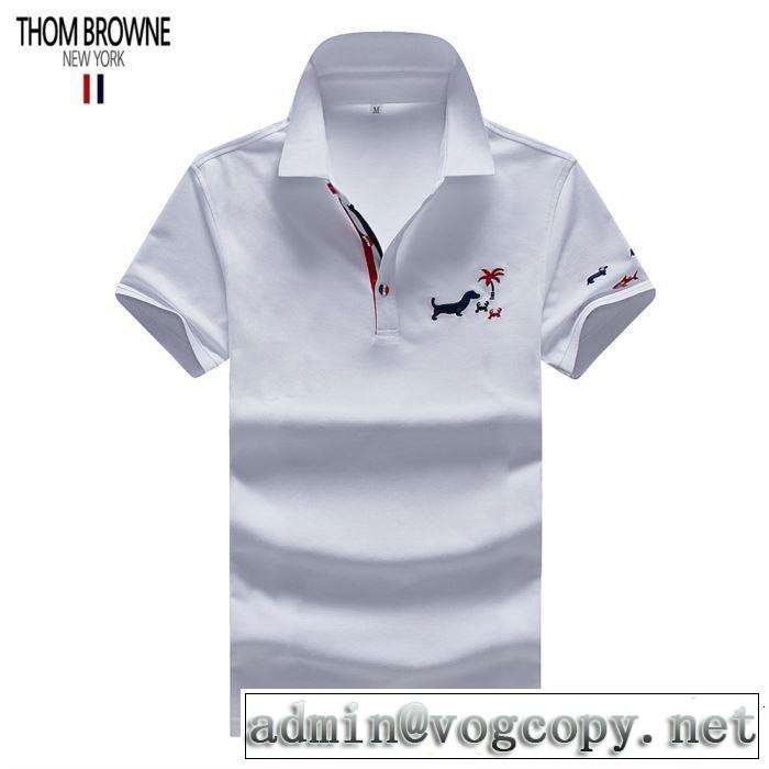 Tシャツ/ティーシャツ 3色可選リッチな印象に トムブラウン2019春夏も引き続き人気セール THOM BROWNE