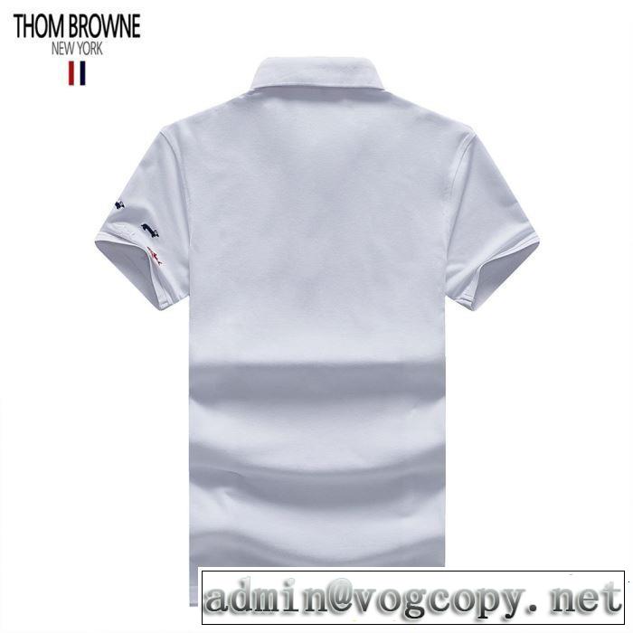Tシャツ/ティーシャツ 3色可選リッチな印象に トムブラウン2019春夏も引き続き人気セール THOM BROWNE
