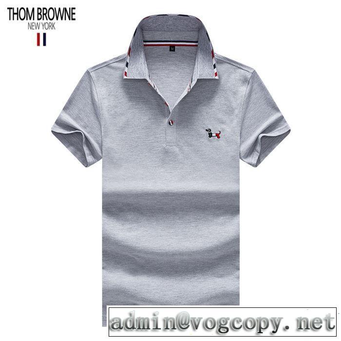  3色可選 トムブラウン THOM BROWNE 【2019春夏】最新コレクション Tシャツ/ティーシャツ  大人の余裕が漂う 