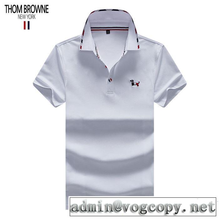 3色可選 トムブラウン THOM BROWNE 【2019春夏】最新コレクション Tシャツ/ティーシャツ  大人の余裕が漂う