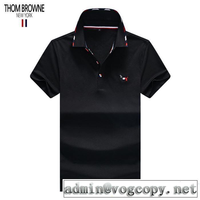 3色可選 トムブラウン THOM BROWNE 【2019春夏】最新コレクション Tシャツ/ティーシャツ  大人の余裕が漂う