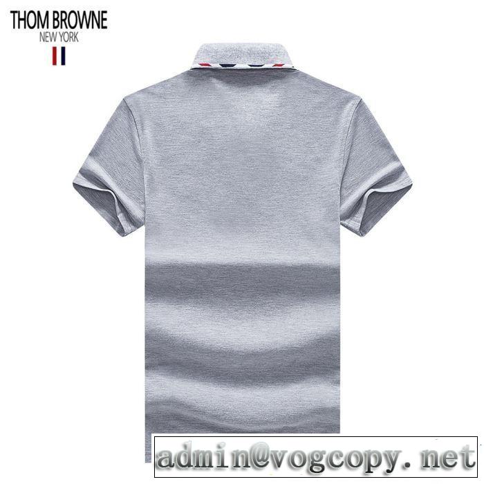 3色可選 トムブラウン THOM BROWNE 【2019春夏】最新コレクション Tシャツ/ティーシャツ  大人の余裕が漂う