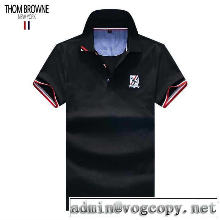  る春夏おすすめの人気商品 トムブラウン THOM BROWNE2019春夏の大注目トレンド Tシャツ/ティーシャツ 3色可選 