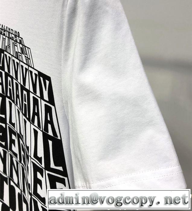 VALENTINO Tシャツ/ティーシャツ 2色可選 2019春夏のトレンド新商品 オシャレ印象で人気の高い ヴァレンティノ
