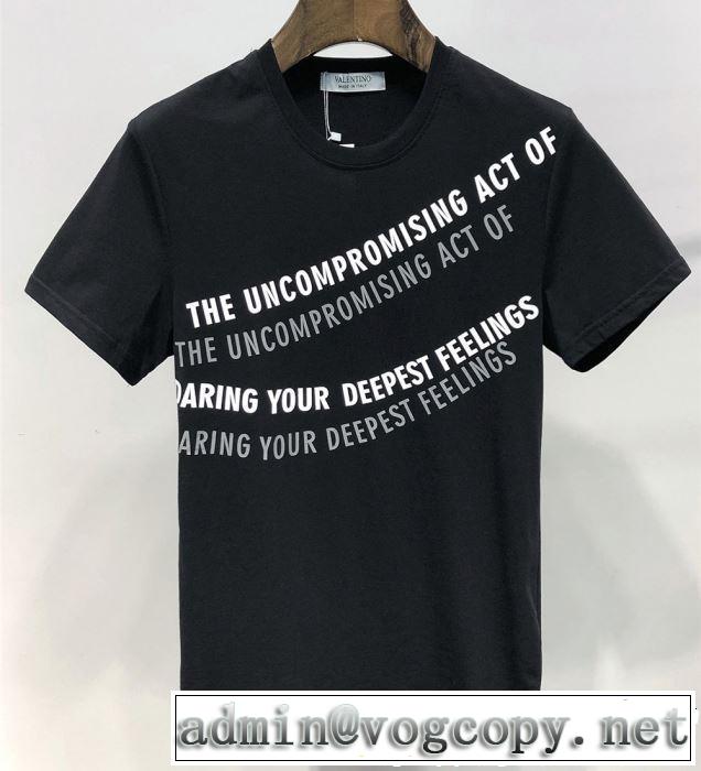 Tシャツ/ティーシャツ 2色可選 2019年の夏のマスト カジュアルファッションを楽しもう ヴァレンティノ VALENTINO