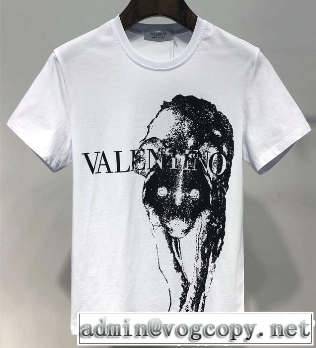 グッと大人っぽい印象に ヴァレンティノ VALENTINO Tシャツ/ティーシャツ 2色可選 2019年春夏流行ファッション