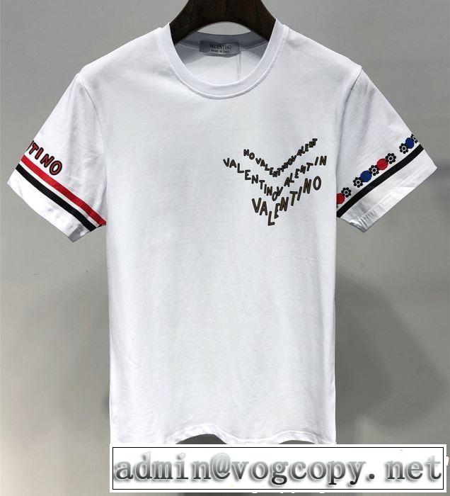 ヴァレンティノ VALENTINO Tシャツ/ティーシャツ 2色可選 大人カジュアル夏ファッション2019 抜け感スゴイ
