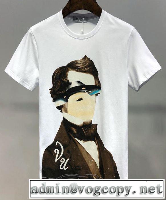 すごく稀少カラー  Tシャツ/半袖ヴァレンティノ超あたたかい VALENTINO 2色可選 2019春夏の大注目トレンド
